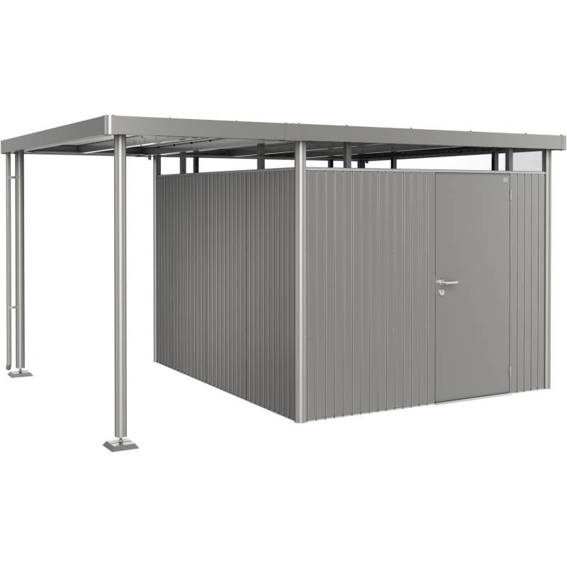 Biohort Seitendach für Gartenhaus HighLine 5 Quarzgrau-Metallic 150x315x222 cm von Biohort