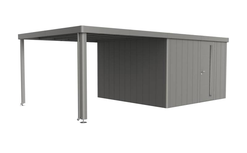 Biohort Seitendach für Gerätehaus Neo Breite 300 cm  Neo Größen 4A/4B/4C/4D quarzgrau-metallic von Biohort