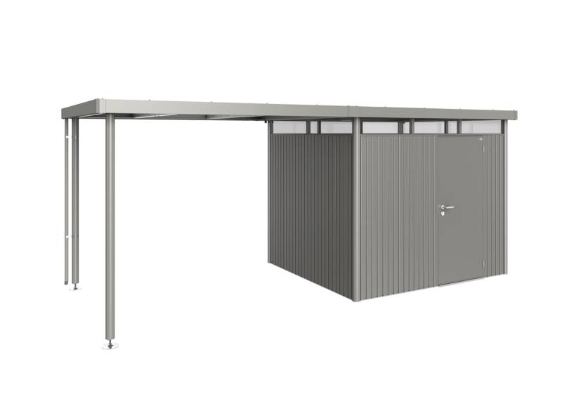 Biohort Seitendach zu Gerätehaus HighLine B 282 x T 275 cm (Gr. L passend zu Gr. H4), quarzgrau-metallic von Biohort