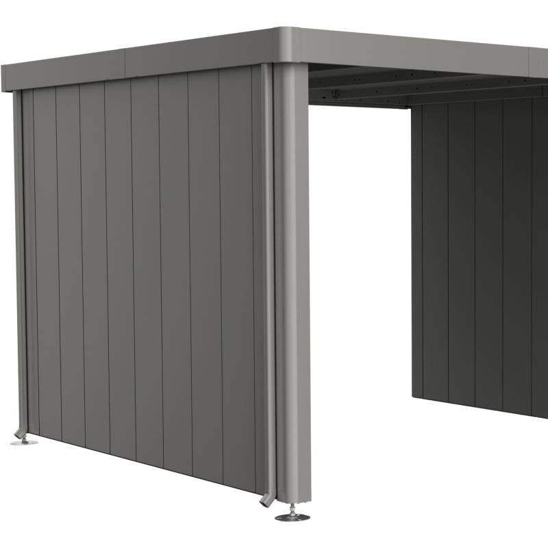 Biohort Seitenwand für Seitendach Gerätehaus Neo Gr. 3A/3B/3C/3D Quarzgr.-Met. von Biohort