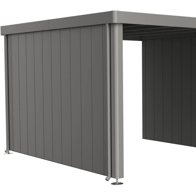 Biohort Seitenwand für Seitendach Gerätehaus Neo Gr. 4A/4B/4C/4D Quarzgr.-Met. von Biohort