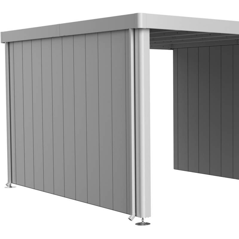 Biohort Seitenwand für Seitendach Gerätehaus Neo Gr. 4A/4B/4C/4D Silber-Met. von Biohort