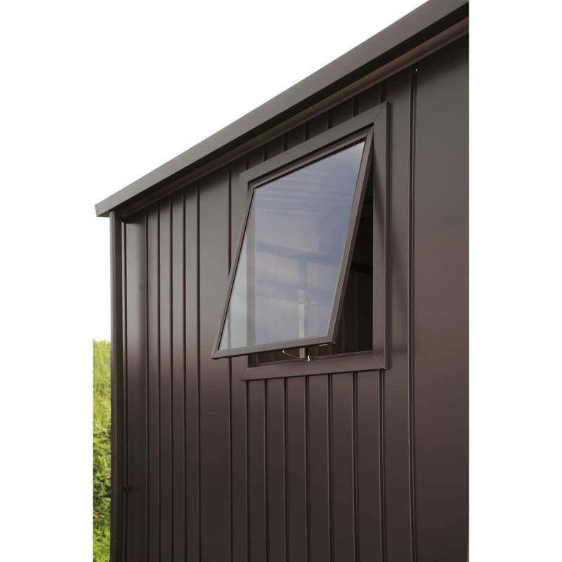 Biohort Seitenwandelement mit Fenster 188 x 81,5 x 2,5 cm Dunkelgrau-Metallic von Biohort