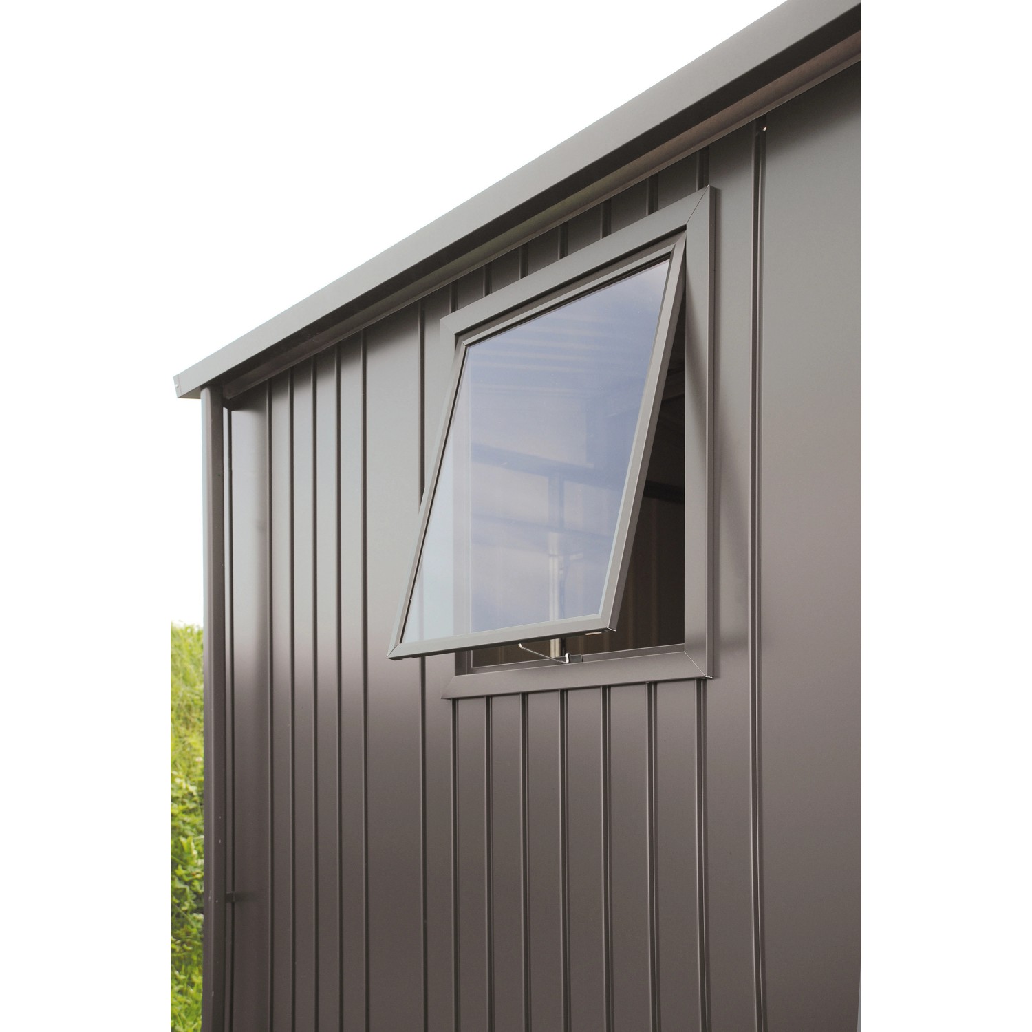 Biohort Seitenwandelement mit Fenster 188 x 81,5 x 2,5 cm Quarzgrau-Metallic von Biohort