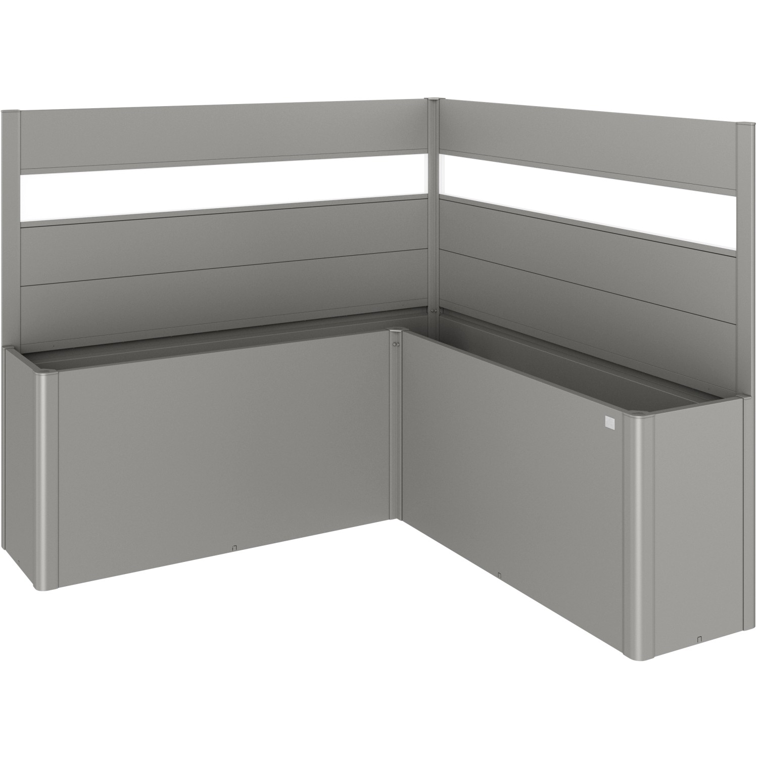 Biohort Sichtschutz Belvedere L-Form 2 Stk. m. Acrylglas Gr. L200 Quarzgr.-Met. Biohort Sichtschutz Belvedere L-Form 2 Stk. m. Acrylglas Gr. L200 Quarzgr.-Met. von Biohort