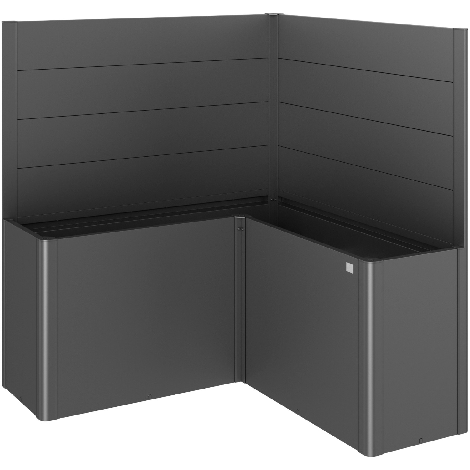 Biohort Sichtschutz Belvedere L-Form 2 Stk. o. Acrylglas Gr. L150 Dunkelgr.-Met. Biohort Sichtschutz Belvedere L-Form 2 Stk. o. Acrylglas Gr. L150 Dunkelgr.-Met. von Biohort
