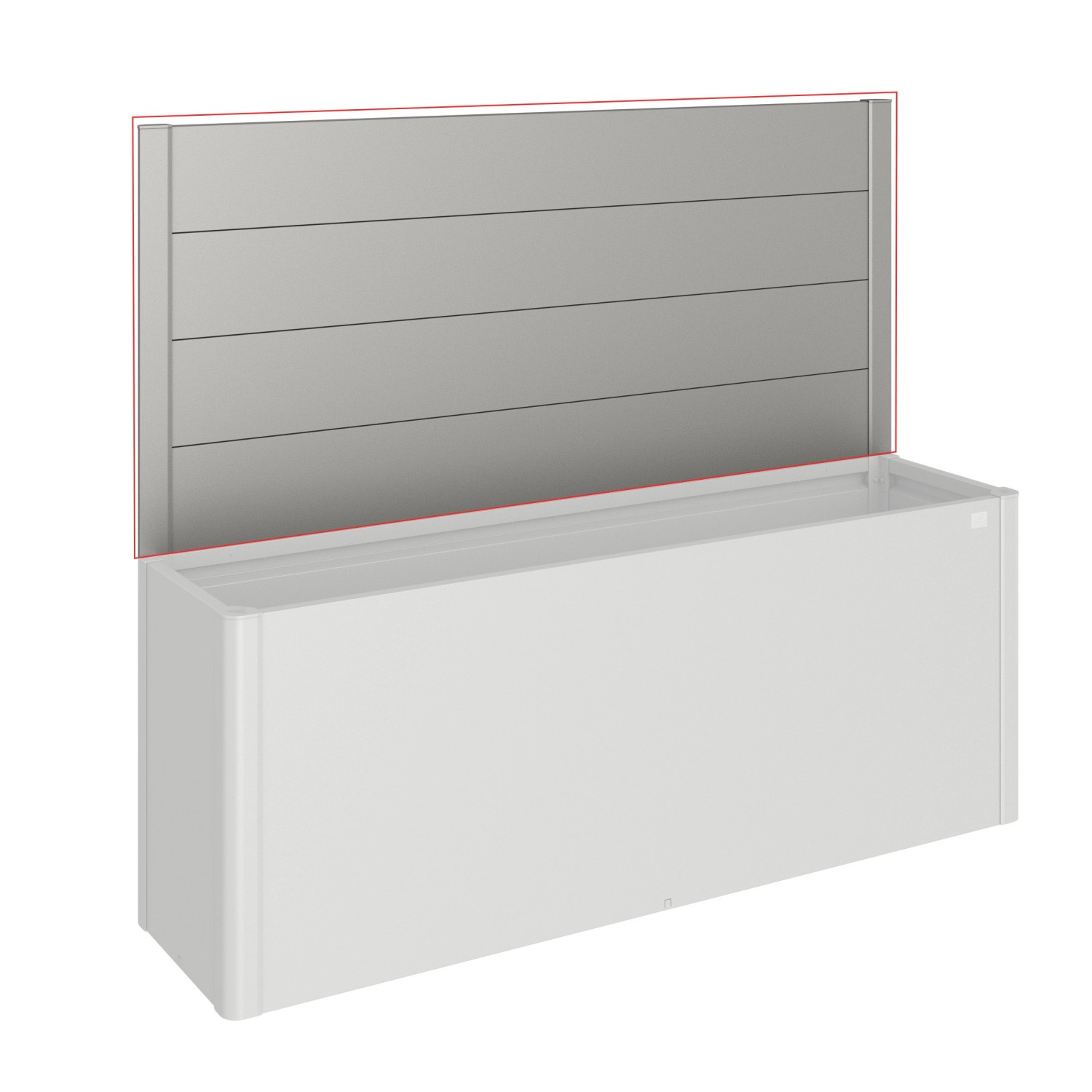 Biohort Sichtschutz Hochbeet ohne Acrylglas 91 cm x 398,3 cm Quarzgrau-Metallic Biohort Sichtschutz Hochbeet ohne Acrylglas 91 cm x 398,3 cm Quarzgrau-Metallic von Biohort