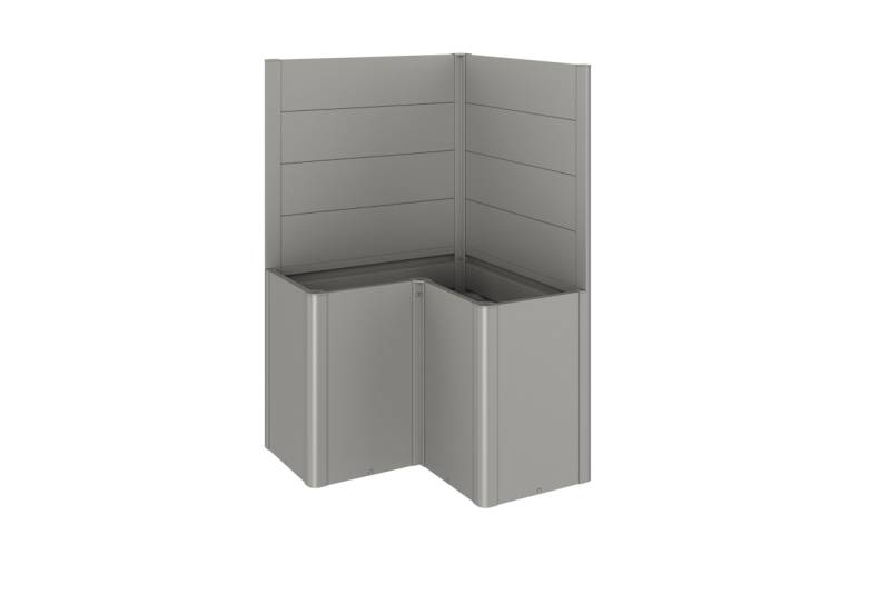 Biohort Sichtschutz für Pflanzbeet Belvedere mit L-Form (2 Stück; für Gr. L100, L150, L200) Belvedere Gr. L100 (MINI, MIDI und MAXI) quarzgrau-metallic von Biohort