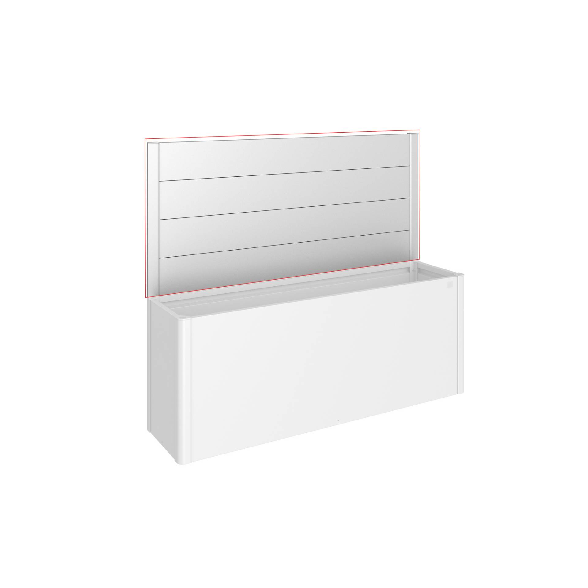 Biohort Sichtschutz für Pflanzkasten-System 'Belvedere' silber Gr. 200 von Biohort