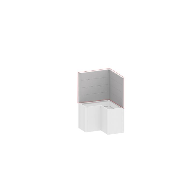 Biohort Sichtschutz für Pflanzkasten-System 'Belvedere' silber Gr. L100 L-Form, 2 Stück von Biohort