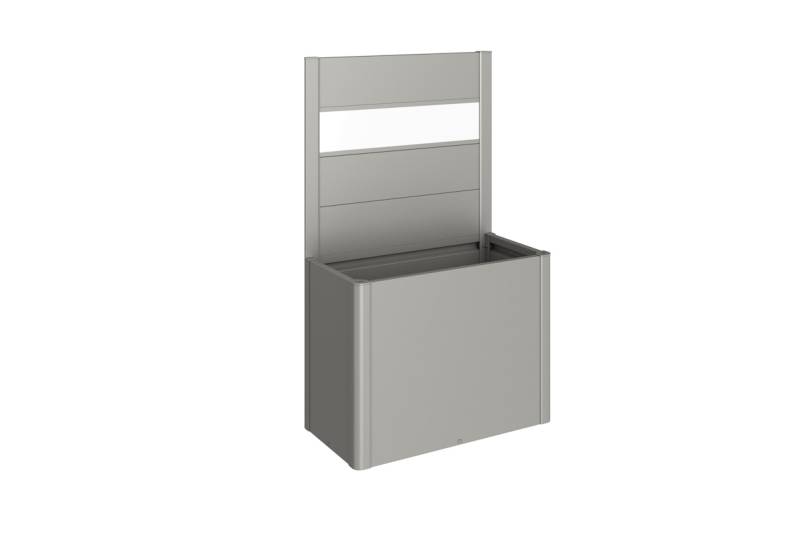 Biohort Sichtschutz mit Acrylglas-Paneel für Belvedere/Hochbeet - 1 m Seite, quarzgrau-metallic von Biohort