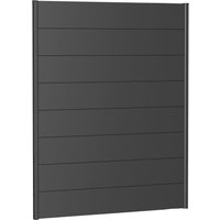 Biohort Sichtschutzelement, 2 Führungsschienen mit 8 Metall-Paneelen, LxH: 145x182 cm von Biohort