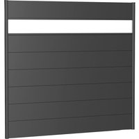 Biohort Sichtschutzelement, 7 Metall-Paneele, 1 Acrylglas-Paneel und 2 Schienen, LxH: 194x182 cm von Biohort
