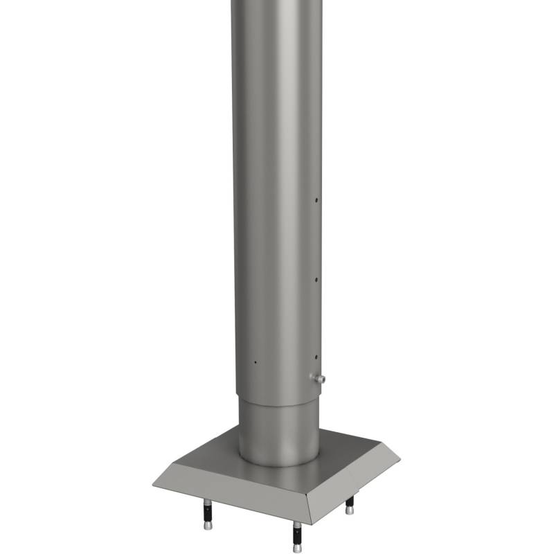 Biohort Steher für Sichtschutz zum Andübeln 135 cm hvst. Quarzgrau-Metallic von Biohort