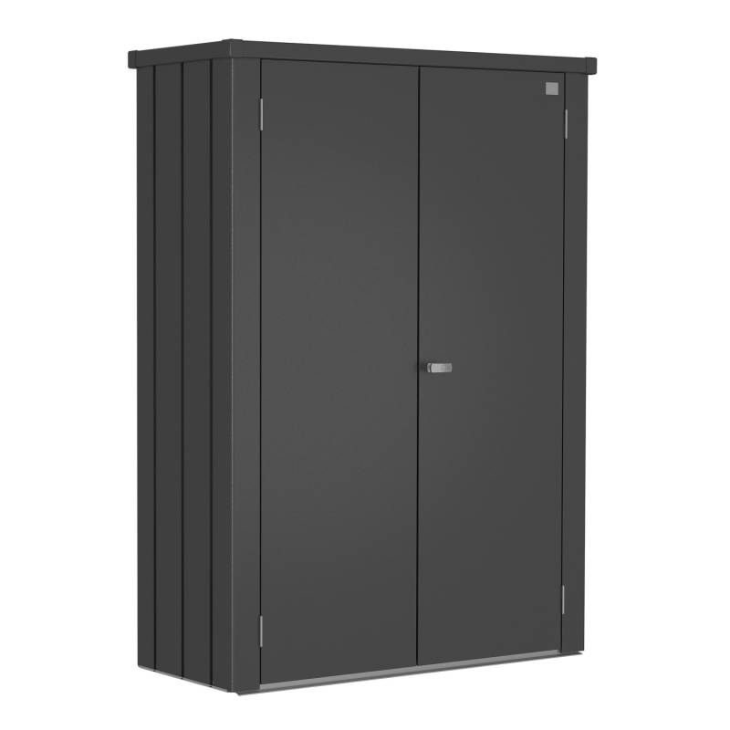 Biohort Terrassenschrank Romeo 181 cm x 132 cm x 57 cm Dunkelgrau-Metallic von Biohort