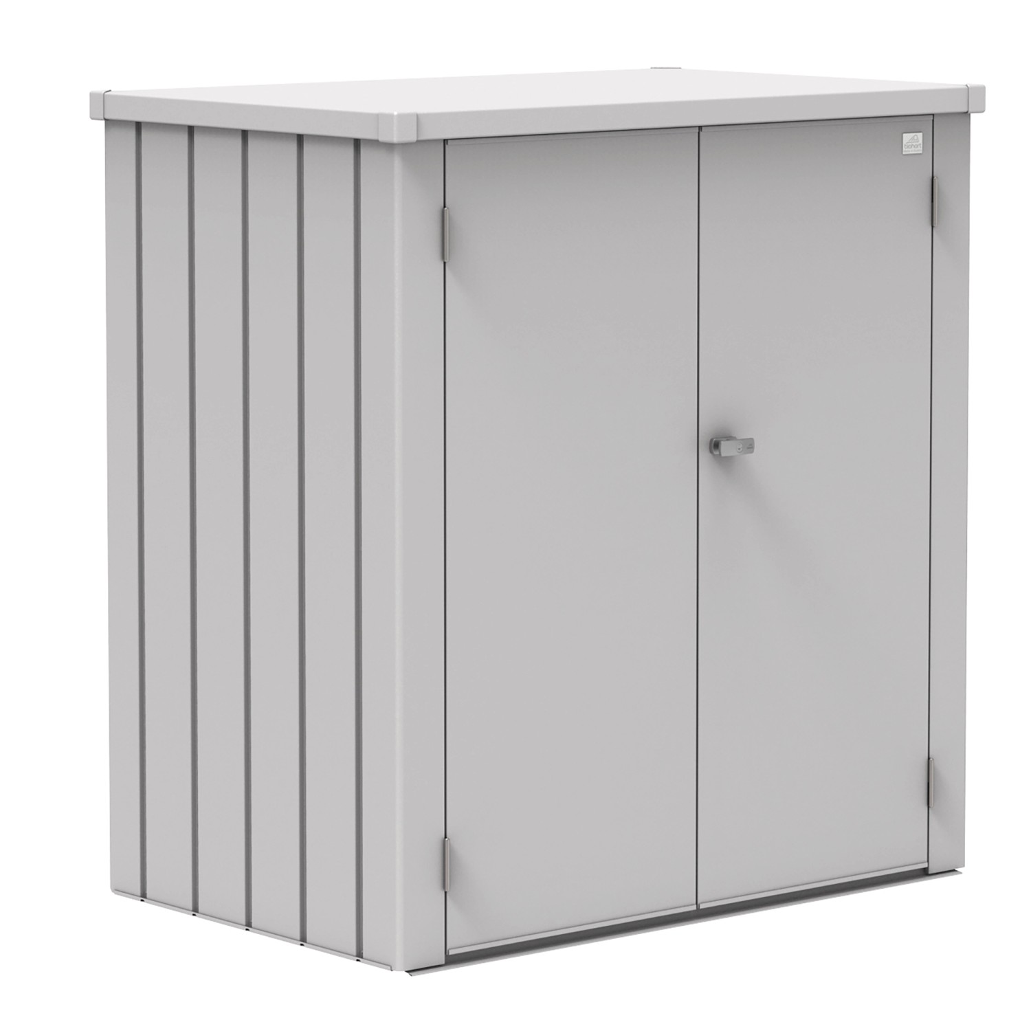 Biohort Terrassenschrank Romeo Gr. L Silber HxBxT:  140 cm x 132 cm x 87 cm von Biohort