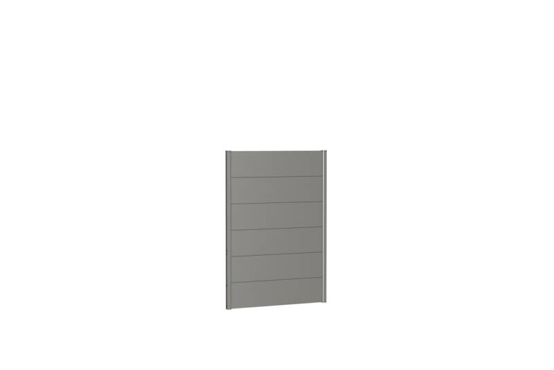 Biohort Wandpaneele für Sichtschutz B 100 x H 135 cm Ohne Acrylglas quarzgrau-metallic von Biohort
