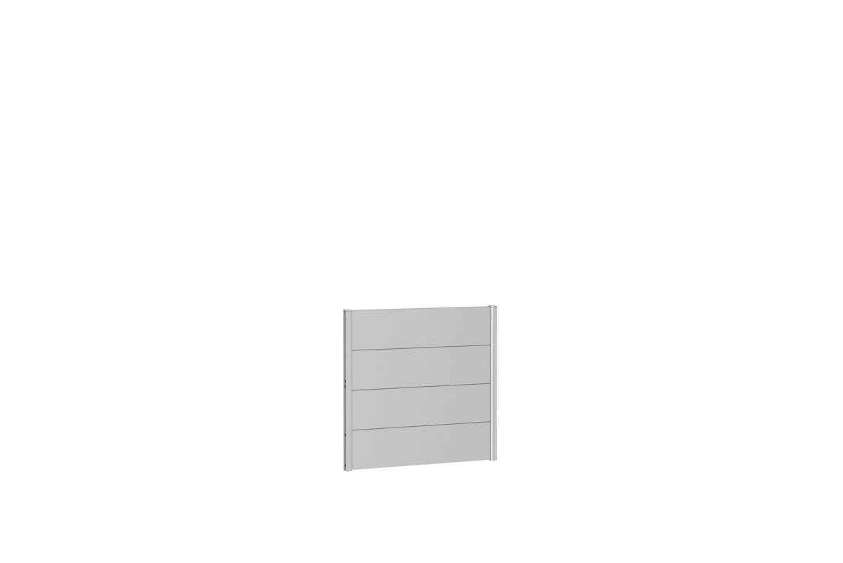 Biohort Wandpaneele für Sichtschutz B 100 x H 90 cm Ohne Acrylglas silber-metallic Biohort Wandpaneele für Sichtschutz B 100 x H 90 cm Ohne Acrylglas silber-metallic von Biohort