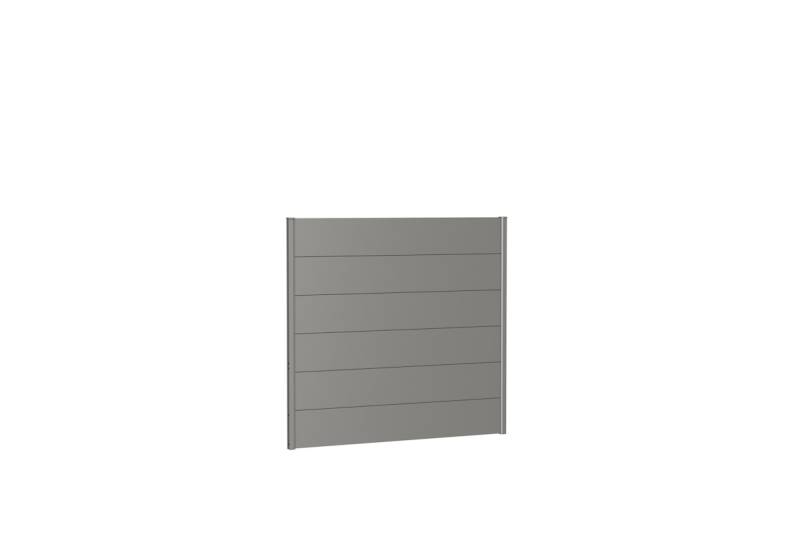 Biohort Wandpaneele für Sichtschutz B 150 x H 135 cm Ohne Acrylglas quarzgrau-metallic von Biohort