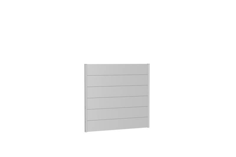 Biohort Wandpaneele für Sichtschutz B 150 x H 135 cm Ohne Acrylglas silber-metallic von Biohort