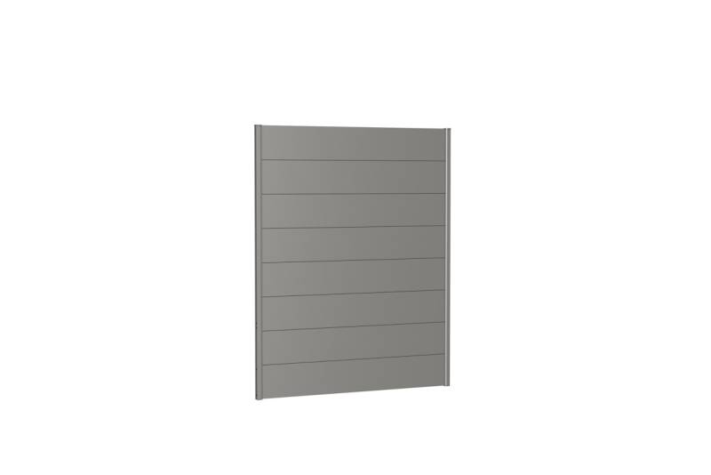 Biohort Wandpaneele für Sichtschutz B 150 x H 180 cm Ohne Acrylglas quarzgrau-metallic von Biohort
