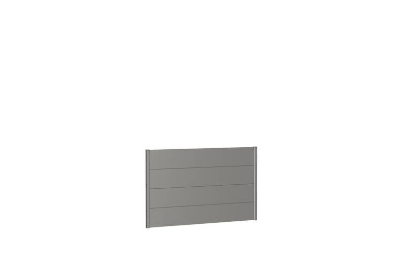 Biohort Wandpaneele für Sichtschutz B 150 x H 90 cm Ohne Acrylglas quarzgrau-metallic von Biohort