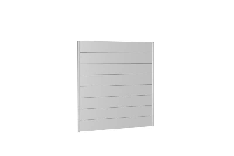 Biohort Wandpaneele für Sichtschutz B 180 x H 180 cm Ohne Acrylglas silber-metallic von Biohort