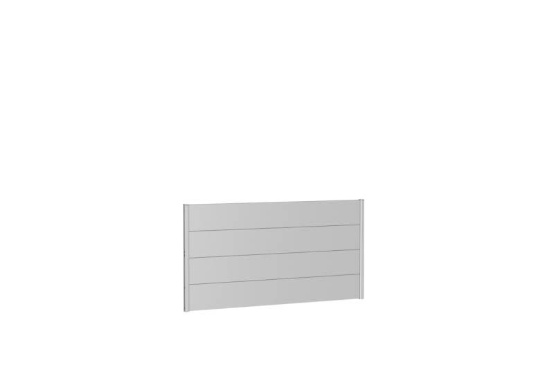 Biohort Wandpaneele für Sichtschutz B 180 x H 90 cm Ohne Acrylglas silber-metallic von Biohort