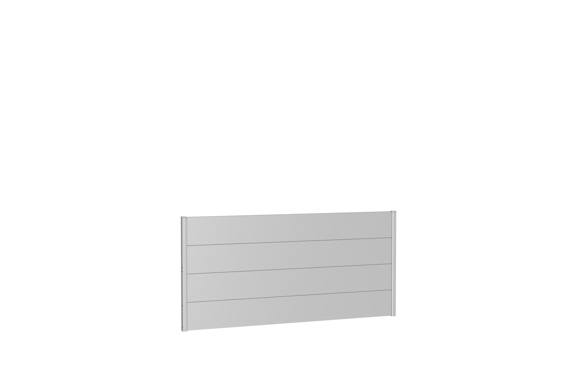 Biohort Wandpaneele für Sichtschutz B 200 x H 90 cm Ohne Acrylglas silber-metallic Biohort Wandpaneele für Sichtschutz B 200 x H 90 cm Ohne Acrylglas silber-metallic von Biohort