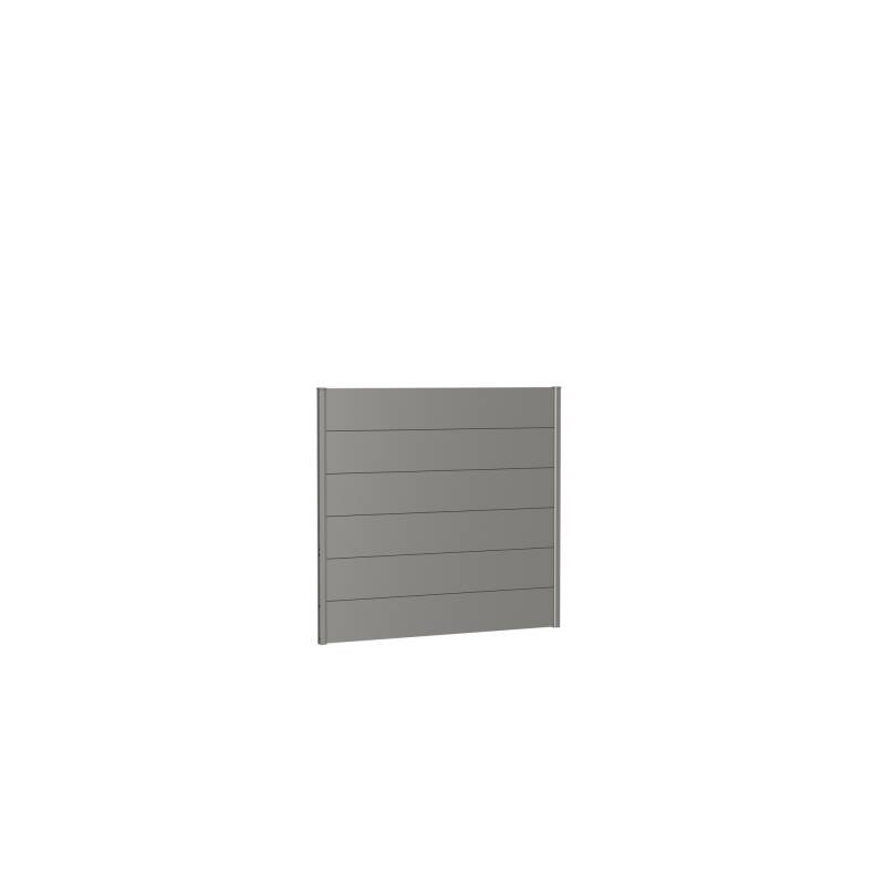 Biohort Zaunelement für Sichtschutz ohne Acrylglas quarzgrau-metallic 150 x 135 cm von Biohort