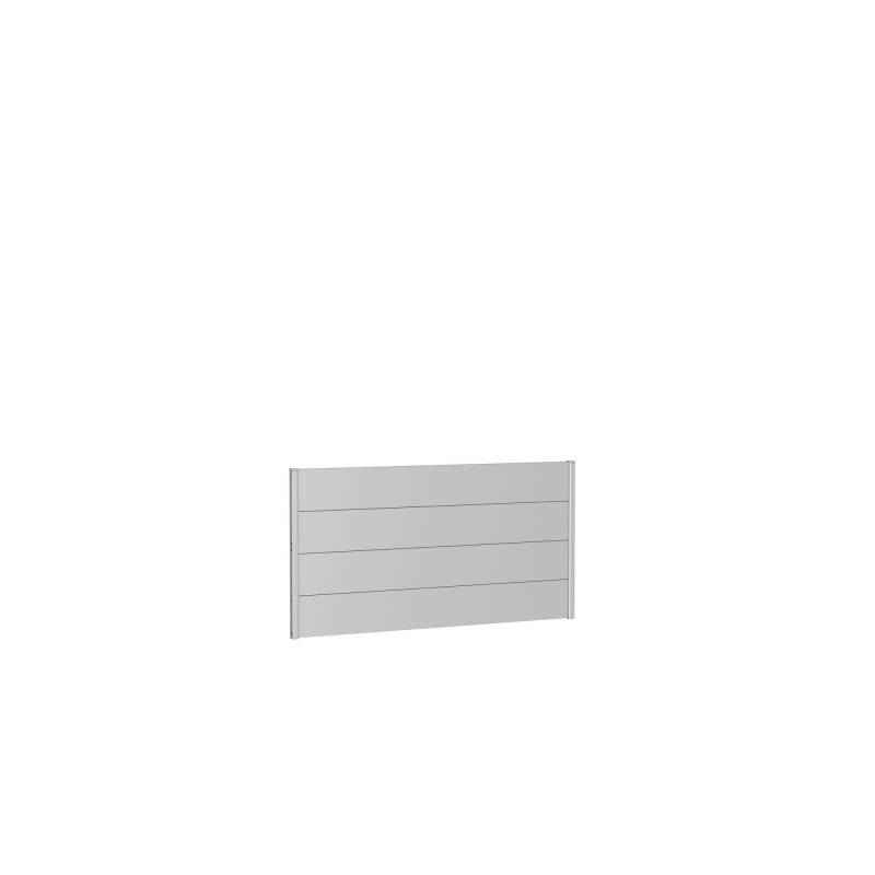 Biohort Zaunelement für Sichtschutz ohne Acrylglas silber-metallic 180 x 90 cm von Biohort