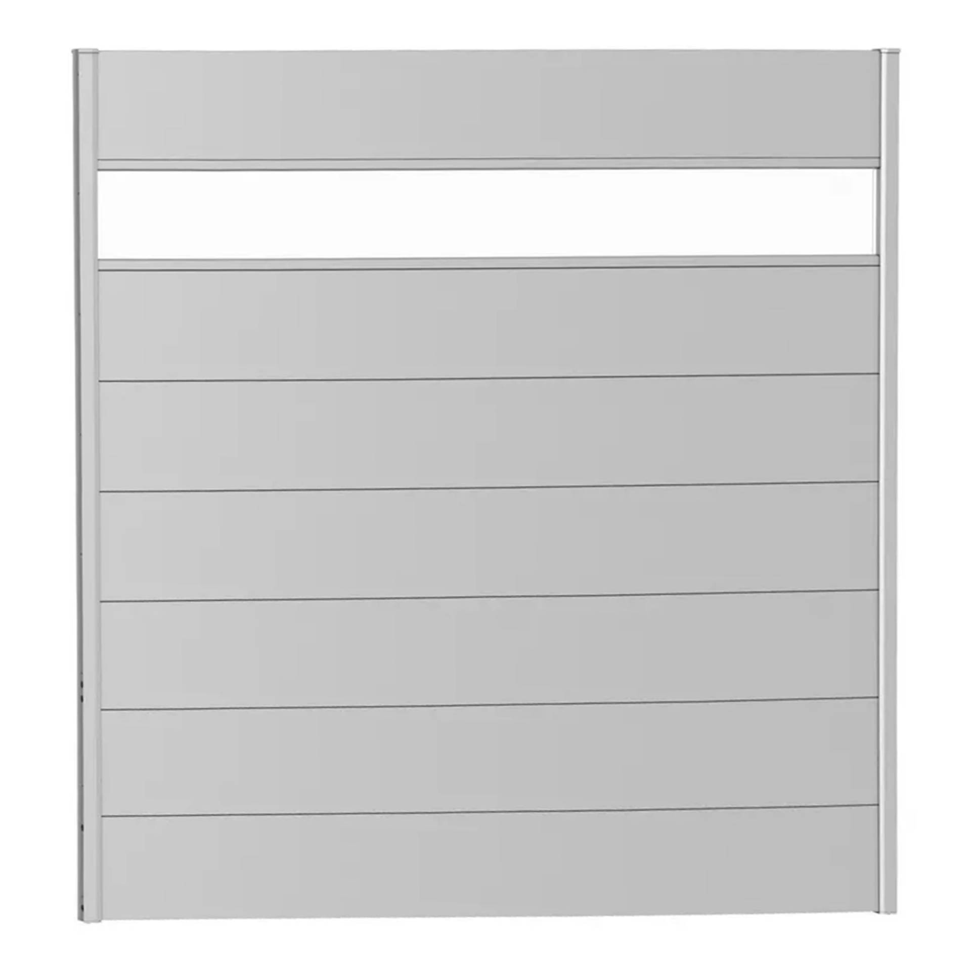Biohort Zaunelement mit Acrylglas silber-metallic 180 x 180 cm von Biohort