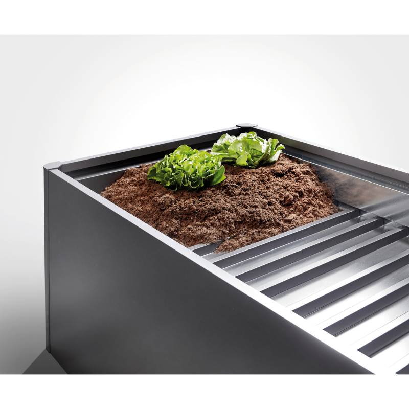 Biohort Zwischenboden dunkelgrau-metallic 100 x 50 x 3 cm, für Hochbeet von Biohort