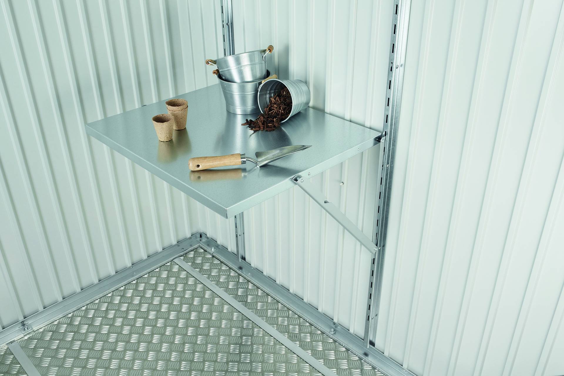 Klapptisch für alle Gerätehäuser von Biohort