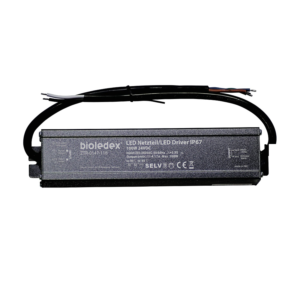 Bioledex 100W 24V DC LED Treiber IP67 wasserdichtes Netzteil für 24V LEDs von Bioledex