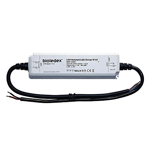 Bioledex 60W 12V DC LED Netzteil IP67 wasserdicht und witterungsfest von Bioledex