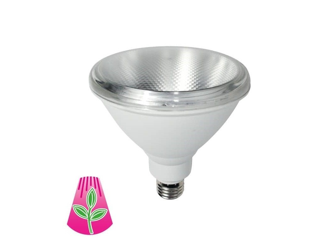 Bioledex Pflanzenlampe GoLeaf Pflanzenleuchte Vollspektrum E27 PAR38 IP65 Pflanzenbeleuchtung, LED fest integriert, neutralweiss von Bioledex
