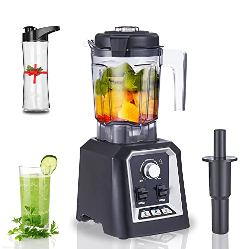 BioloMix Standmixer 2200W SmoothieMixer,Selbstreinigungs funktion, eingebauter Timer,Hochleistungsmixer mit 2L Behälter ohne BPA (T5800) von Biolomix