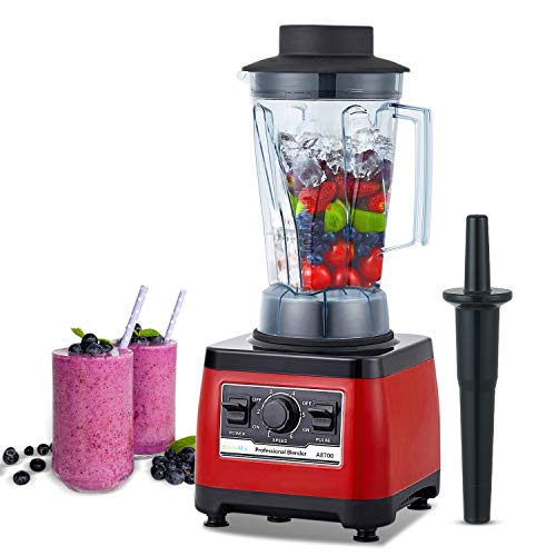 BioloMix Standmixer 2200W SmoothieMixer,Selbstreinigungs funktion,Hochleistungsmixer mit 2L Behälter ohne BPA von Biolomix