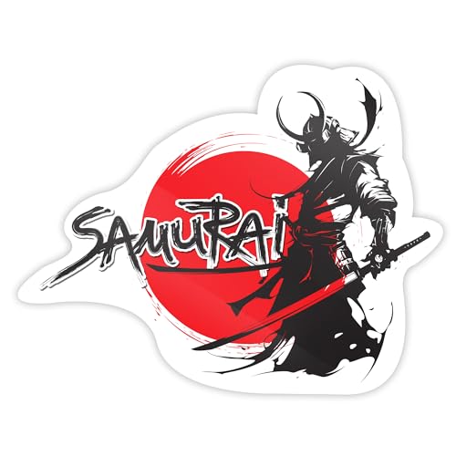 Biomar Labs® 1 x Autoaufkleber Vinyl Aufkleber für Auto Moto Motorrad Fahrrad Helm Fenster Tuning Samurai B 69 von Biomar Labs