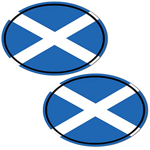 Biomar Labs® 2 Stück Vinyl Schottland Scotland Flagge Aufkleber Autoaufkleber Stickers Auto Moto Motorrad Fahrrad Helm Fenster Tuning B 211 von Biomar Labs
