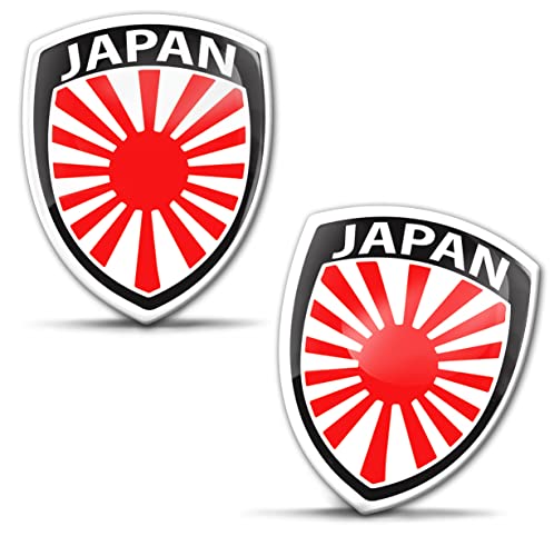 Biomar Labs 2 x Aufkleber 3D Gel Silikon Abzeichen Stickers Auto Motorrad Fahrrad Fenster Tür PC Handy Tablet Laptop Japan Japanisch Flagge Flag Fahne F 225 Biomar Labs 2 x Aufkleber 3D Gel Silikon Abzeichen Stickers Auto Motorrad Fahrrad Fenster Tür PC Handy Tablet Laptop Japan Japanisch Flagge Flag Fahne F 225 von Biomar Labs