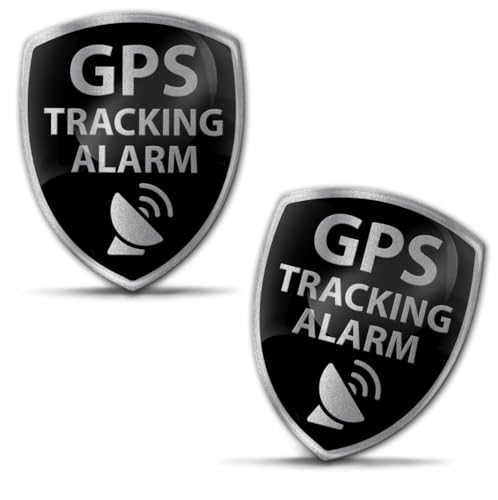 Biomar Labs 2 x Aufkleber 3D Gel Silikon Stickers Autoaufkleber Auto Motorrad Fahrrad Laptop PC Tablet GPS Track Alarm KS 72 von Biomar Labs