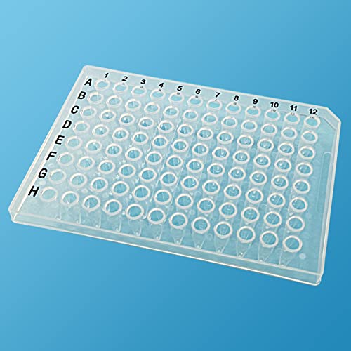 10 Stück 96 Well Halbrock PCR Platte 0,2 ml ultradünn Wand sauber von Biomed Solutions