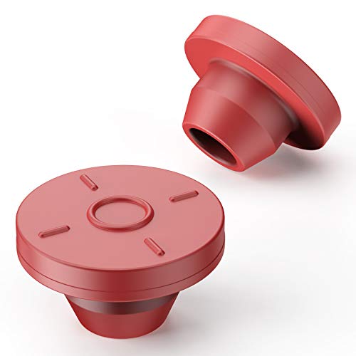 Biomed Scientific® 13 mm selbstheilende Injektionsanschlüsse GummiStopfen Deckel für Einmachgläser ButylDichtung für Glasflaschen und Flüssigkeitskultur ProduktionsGläser 100 Stück Packung (rot) von Biomed Solutions