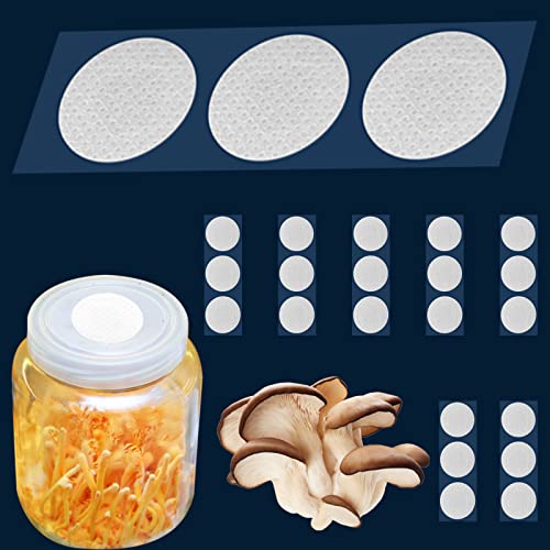 Synthetische Filterpapieraufkleber, 58 mm, 0,3 μm, PTFE-Filterscheibe, stark haftender Patch für Pilzzucht (24 Stück) von Biomed Solutions