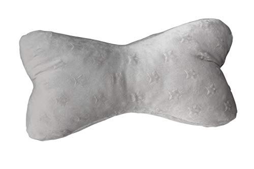 Biona Keltenknochen/Lesekissen/Leseknochen groß 45x25 cm + Ökotex (Vlies Minky Sterne Taupe, mit Inlett) von Biona