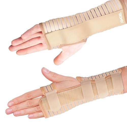 BIONIX Handgelenkbandage, verstellbar, atmungsaktiv, Karpaltunnel, Handgelenkschiene für Damen und Herren, Handgelenkbandage mit Metallschiene, Gelenkschmerzen & Arthritis (links, M) von Bionix