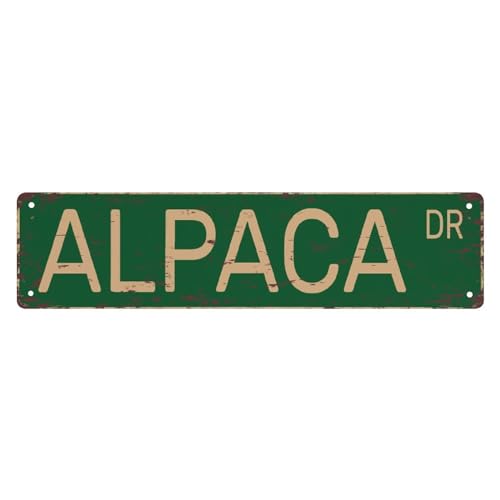 Metall-Blechschilder, Alpaka, lustig, Vintage, schmal, Straße, 40,6 x 10,2 cm, Wandkunst, Dekoration, Eisen-Poster für Zuhause, Bauernhaus, Bar, Café, Garage, Männerhöhle, Geschenke Metall-Blechschilder, Alpaka, lustig, Vintage, schmal, Straße, 40,6 x 10,2 cm, Wandkunst, Dekoration, Eisen-Poster für Zuhause, Bauernhaus, Bar, Café, Garage, Männerhöhle, Geschenke von Bioonce
