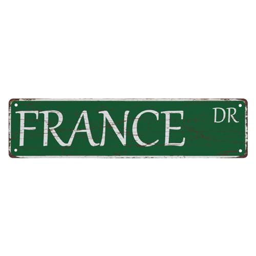 Metall-Blechschilder Frankreich Dr. The Unique Wall Decoration Of The Vintage Diner Metal Tin Sign Shop Cafe Restaurant 4X16 Inches Metall-Blechschilder Frankreich Dr. The Unique Wall Decoration Of The Vintage Diner Metal Tin Sign Shop Cafe Restaurant 4X16 Inches von Bioonce
